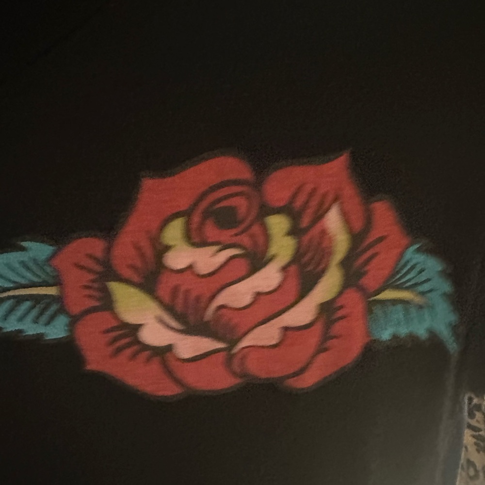 Occasion Black and Blue T-Shirt Crew Neck - Picture 2 of 5